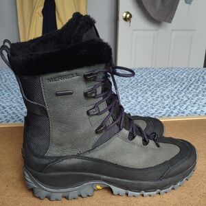 Merrell Thermo Rhea Mid Waterproof Snowboots In Women's Size 9